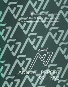 Annual Report 1991-1992 Samuel Neaman Institute