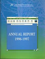 Annual Report 1996-1997 Samuel Neaman Institute