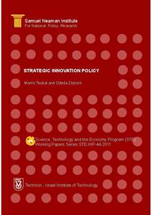 Strategic Innovation Policy (STE-WP-44)