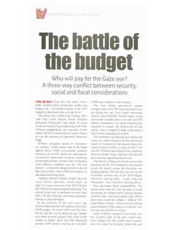 The battle of the budget