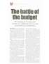 The battle of the budget
