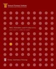 R&D, Subsidies and Productivity, Science, Technology and the Economy Program STE-WP-7
