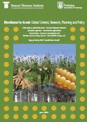 Bioethanol in Israel: global context, research, planning and policy