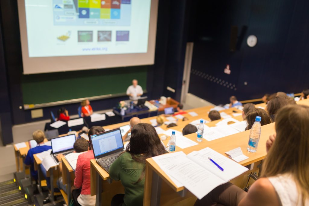 students in lecture